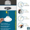 Sunperian 4 Inch LED Recessed Can Lights 5 CCT Selectable 2700K-5000K 10W 750LM CRI90 Dimmable 4-Pack SP34200-4PC